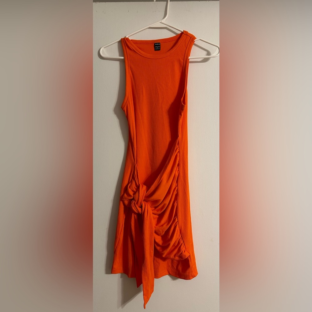 Shein orange dress